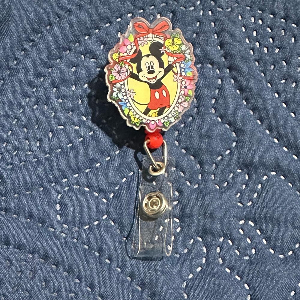 Disney Mickey Mouse Badge Holder - Multicolor